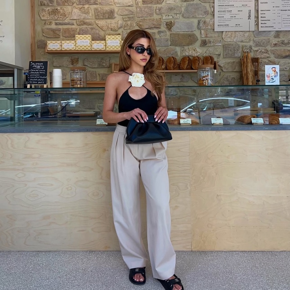 Babaton Light Beige Trousers
